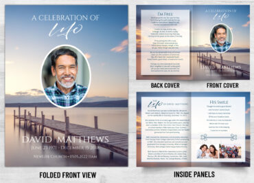 Folded Memorial Card - 2109