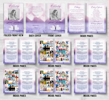 Purple Hearts Funeral Program