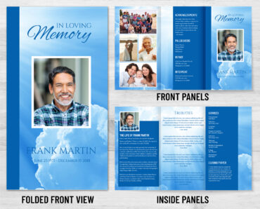 Trifold Funeral Program - 1091