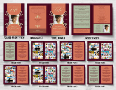 Unique Funeral Memorial Program