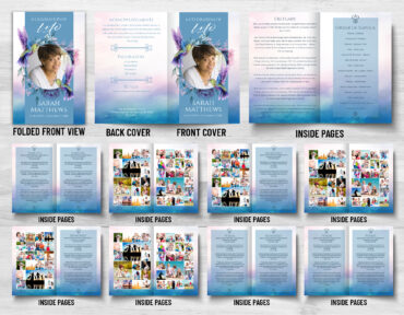 Hummingbird Funeral Memorial Program
