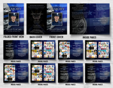 Police Officer Law Enforcement Funeral Memorial Program