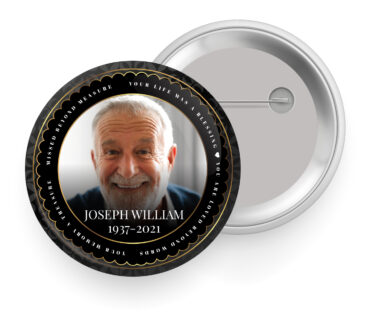 Photo Memorial Button Pin