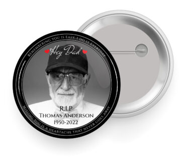 Photo Memorial Button Pin