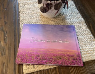 Heart Tree Funeral Memorial Sign in Guest Book