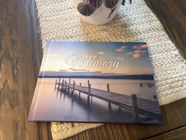 Lake Dock Funeral Memorial Sign in Guest Book Lake Dock Funeral Memorial Sign in Guest Book