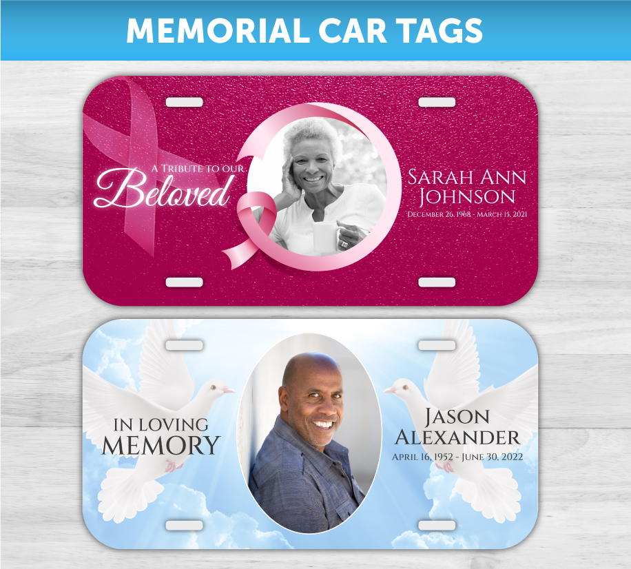 Memorial Car Tags Memorial Car Tags