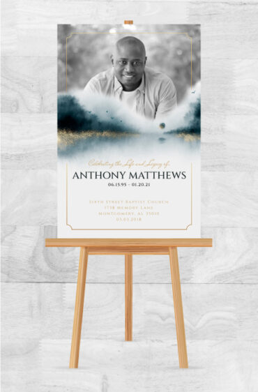 funeral memorial poster