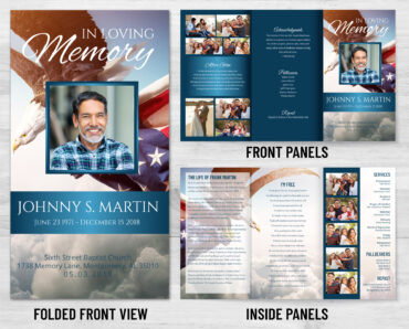 Trifold Funeral Program - 2103