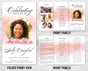 Trifold Funeral Program - 2106
