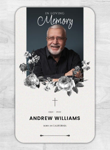 Floral Memorial Magnet