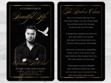 Memorial Prayer Card