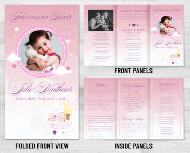 Trifold Funeral Program - 2071