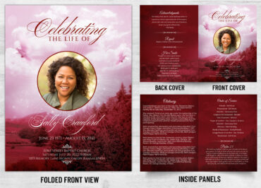 Folded Memorial Card - 2107