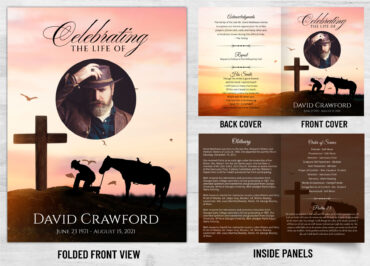 Folded Memorial Card - 2108