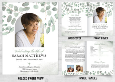 Folded Memorial Card - 2127