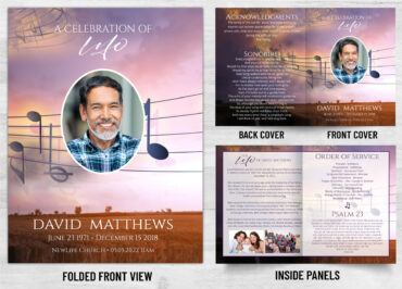 Folded Memorial Card - 2133