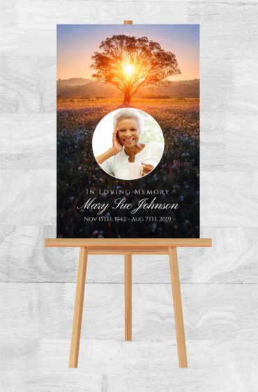 Tree of Life Funeral Memorial Poster