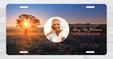 Tree of Life Funeral Memorial Car Tag