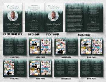 Green Forest Funeral Memorial Program