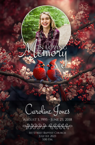 Cardinal Funeral Program