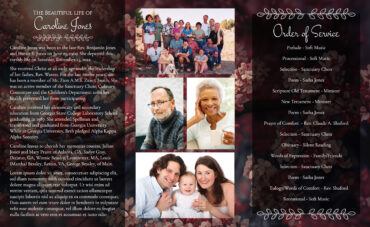 Cardinal Funeral Program