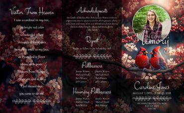 Cardinal Funeral Program
