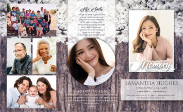 Flower Funeral Program