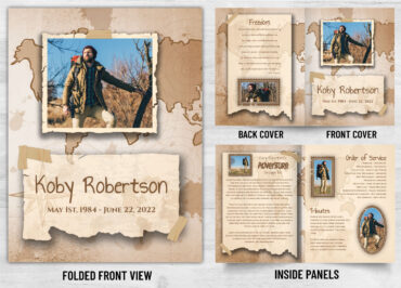 Folded Memorial Card - 2179