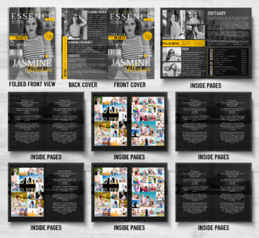Magizine Style Memorial Program