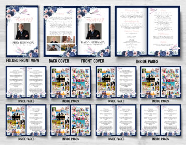 Floral Dragonlfy Memorial Program