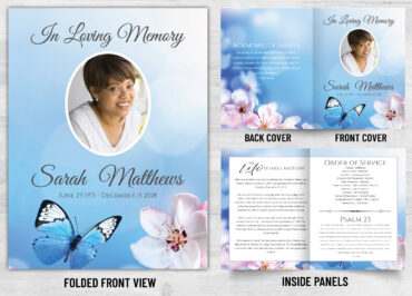 Folded Memorial Card - 2070