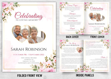 Folded Memorial Card - 2142