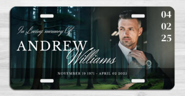 Memorial Car Tag - 2174