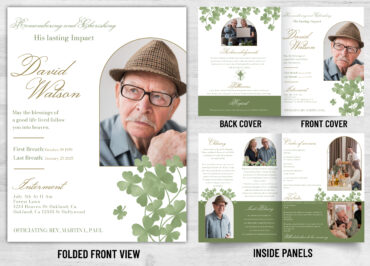 Folded Memorial Card - 2182