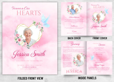 Folded Memorial Card - 2124