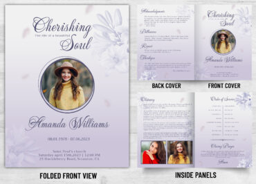 Folded Memorial Card - 2125
