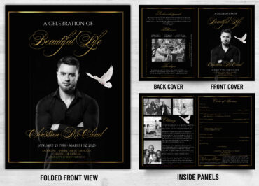 Folded Memorial Card - 2126