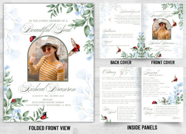 Folded Memorial Card - 2140