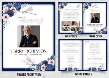 Folded Memorial Card - 2143