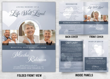 Folded Memorial Card - 2144