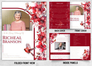 Folded Memorial Card - 2163