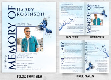 Folded Memorial Card - 2164