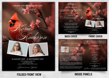 Folded Memorial Card - 2170