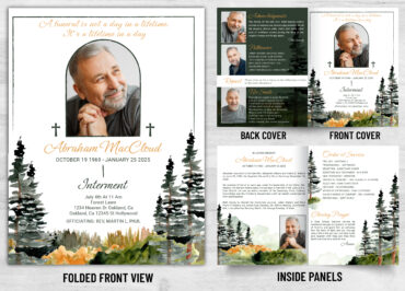 Folded Memorial Card - 2175