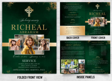 Folded Memorial Card - 2180