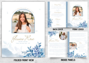 Folded Memorial Card - 2115