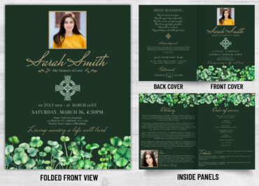 Folded Memorial Card - 2181