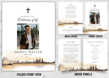 Folded Memorial Card - 2116