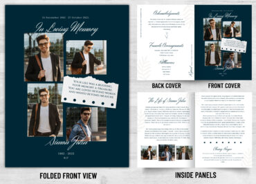 Folded Memorial Card - 2118